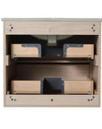 24" Bathroom Vanity with 2 Soft-Close Drawers color: Plain Light Oak