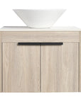 Oakline Vessel Series 24" Bathroom Wall-Mounted Vanity with Slim Tapered Vessel Sink