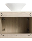 Oakline Vessel Series 24" Bathroom Wall-Mounted Vanity with Slim Tapered Vessel Sink