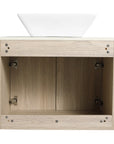 Interior storage view of 24" small vessel sink vanity with double doors | Ace Decor