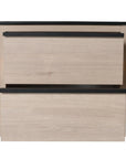24" Bathroom Vanity with 2 Soft-Close Drawers color: Plain Light Oak