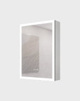 Calvante 28" LED Mirror Cabinet with Display - 3-Tier Storage, Anti-Fog