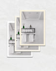 Calvante 28 inch LED mirror cabinet with defferent LED color temperature setting.