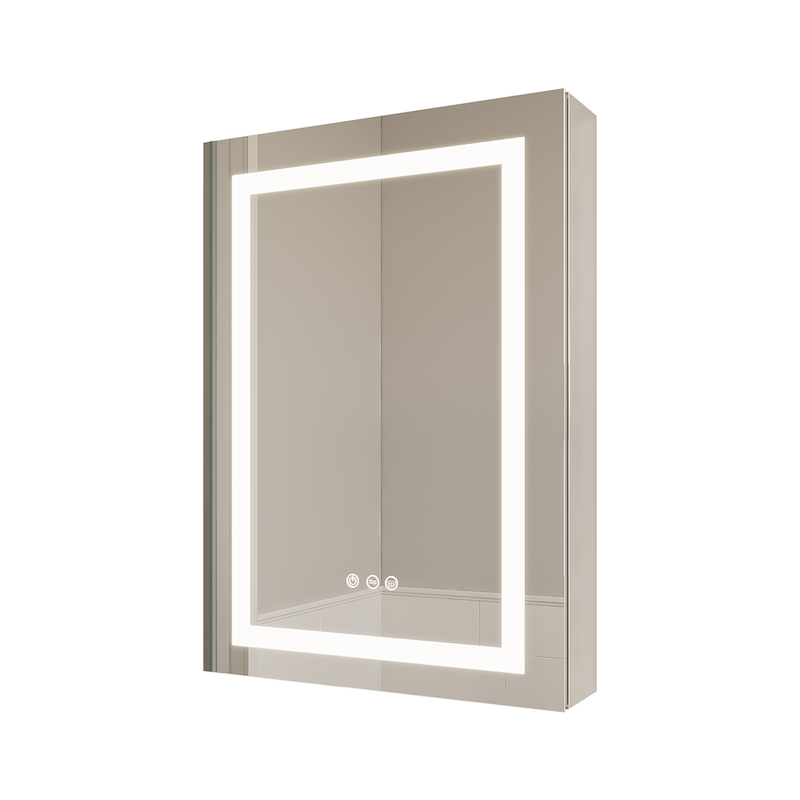Hawley 26"  LED Light Mirror Bathroom Cabinet - Anti-Fog, Dimmable, Dual-Sided