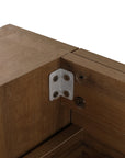 30" small bathroom vanity with drawers showing reinforced corner joints for added stability | Ace Decor