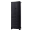 68” Bathroom Linen Cabinet – Tall Storage with Adjustable Shelves & Deep Drawers