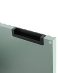 36" vanity bathroom 36 inch hidden handle detail in black finish | Ace Decor
