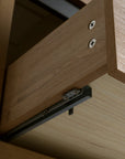 36 Imitative Oak Inch Wall-Mounted Bathroom Vanity with Gel Sink – Modern & Space-Saving Design