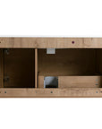 36 Imitative Oak Inch Wall-Mounted Bathroom Vanity with Gel Sink – Modern & Space-Saving Design