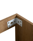 36" floating sink vanity for bathroom reinforced corner hardware detail for wall mounting | Ace Decor