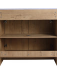36" freestanding bathroom vanity open storage view showing spacious interior | 36 inch vanity with sink | Ace Decor