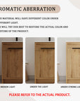 Color variation example of freestanding 24 inch bathroom vanity with sink, 24" under different lighting | Ace Decor