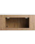 Rear view of 48 inch bathroom vanity wall mounted showing mounting points and cabinet construction | Ace Decor