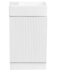 18.6" tiny vanity bathroom cabinet with sink, front view | Ace Decor