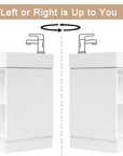 Bathroom Vanity Cabinet with Sink Two-tier Shelf COLOR:white