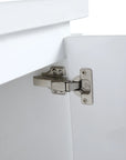 36" bathroom vanity with side shelf soft close hinge cabinet hardware detail | Ace Decor