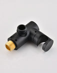 Avelar 9" Matte Black Rain Shower Set with Body Jets