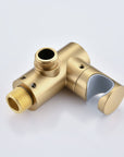 Avelar 9" Brushed Gold Rain Shower Set with Body Jets
