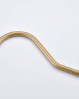 Brushed gold S-curve shower arm for the Avelar 9" rain shower head.