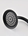 Avelar 9" Matte Black Rain Shower Set with Body Jets