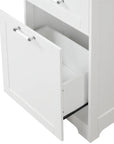Valmor 68.1” Tall Bathroom Storage Cabinet in White