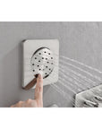 Cascade 3-Body Spray Rain Shower with Handheld - Brushed Nickel