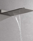 Cascade Shower System waterfall shower head delivering a smooth, natural water flow.