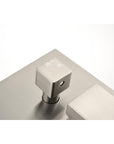 Eclipse Series 12" Wall-Mounted Rain Shower Head - Brushed Nickel Finish