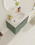 30" Wall-Mounted Bathroom Vanity with Soft-Close Doors – Modern & Space-Saving