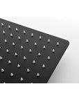 Eclipse Series 12" Wall-Mounted Rain Shower Head - Matte Black Finish