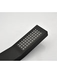 Eclipse Series 12" Wall-Mounted Rain Shower Head - Matte Black Finish