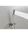 Eclipse Series 12" Wall-Mounted Rain Shower Head - Brushed Nickel Finish