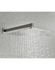 Eclipse Series 12" Wall-Mounted Rain Shower Head - Brushed Nickel Finish