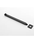 Eclipse Series 12" Wall-Mounted Rain Shower Head - Matte Black Finish