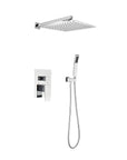 Eclipse Series 12" Wall-Mounted Rain Shower Head - Chrome Finish