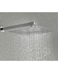 Eclipse Series 12" Wall-Mounted Rain Shower Head - Chrome Finish