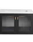 28" Wall-Mounted Bathroom Vanity with Sink - Ideal for Small Spaces size: 32 X 19 | installation: Wall-mounted