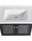 28" Wall-Mounted Bathroom Vanity with Sink - Ideal for Small Spaces size: 28 X 19 | installation: Wall-mounted