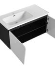 32" Floating Wall-Mounted Bathroom Vanity with Single Sink & Soft-Close Cabinet Door size: 40 X 20