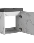 20 inch bathroom vanity with open cabinet storage and soft-close door | Ace Decor