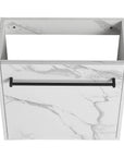 20 inch bathroom vanity cabinet front with bar handle and open frame | Ace Decor