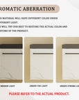 20" Marble Contrast Floating Bathroom Vanity with Black Resin Sink & Soft-Close Door