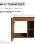 20 inch modern bathroom vanity small with open cabinet and generous interior storage | Ace Decor