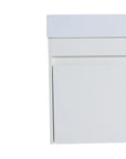 18'' Floating Bathroom Vanity with White Resin Sink & Soft-Close Door