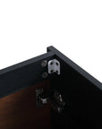 30" brown bathroom vanities soft-close hinge hardware detail | Ace Decor