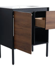 30" brown bathroom vanities with cabinet door and pull-out drawer storage | Ace Decor