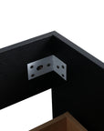 30" brown bathroom vanities reinforced corner bracket construction | Ace Decor