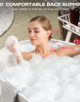 Luxurious Handcrafted Solid Surface Freestanding Bathtub color: white