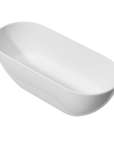 Luxurious Handcrafted Solid Surface Freestanding Bathtub color: white
