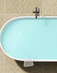 Luxurious Handcrafted Solid Surface Freestanding Bathtub color: white